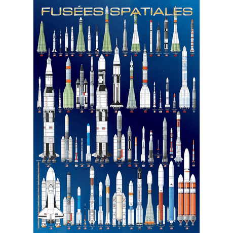 International Space Rockets jigsaw puzzle artwork