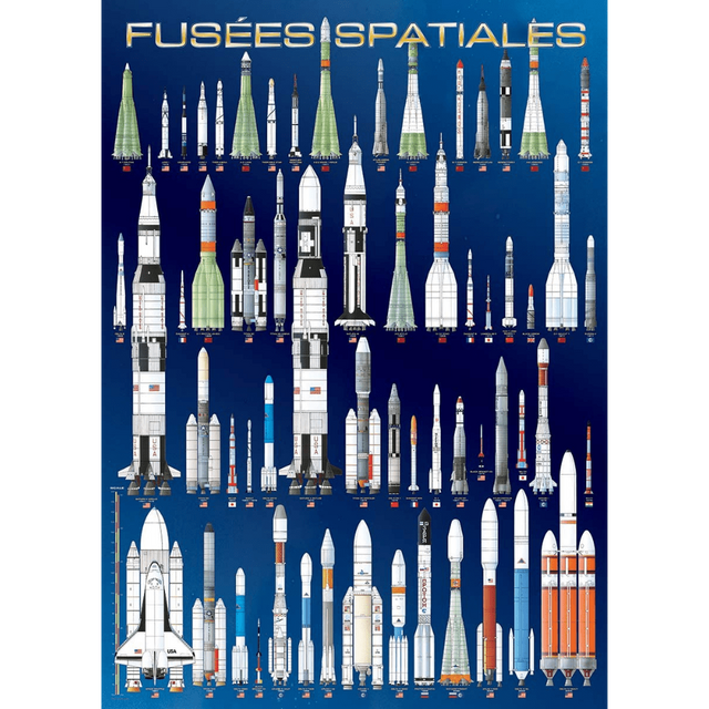 International Space Rockets jigsaw puzzle artwork