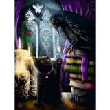 Black Cat and Raven