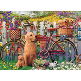 Cute Dogs in the Garden