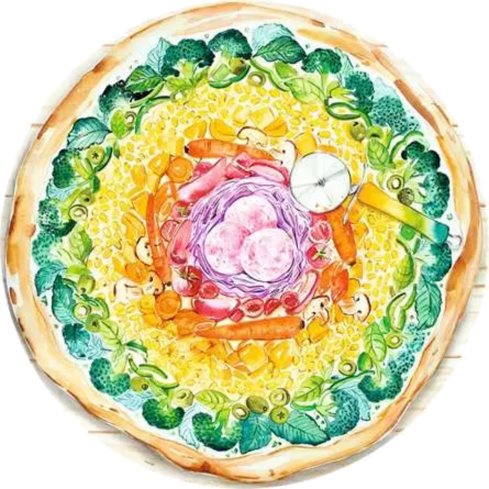 Circle of Colours: Pizza
