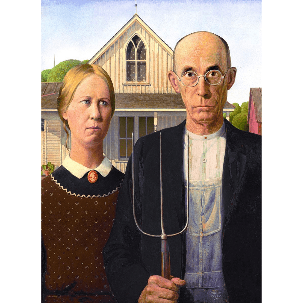 Grant Wood: American Gothic (1000 Pieces)