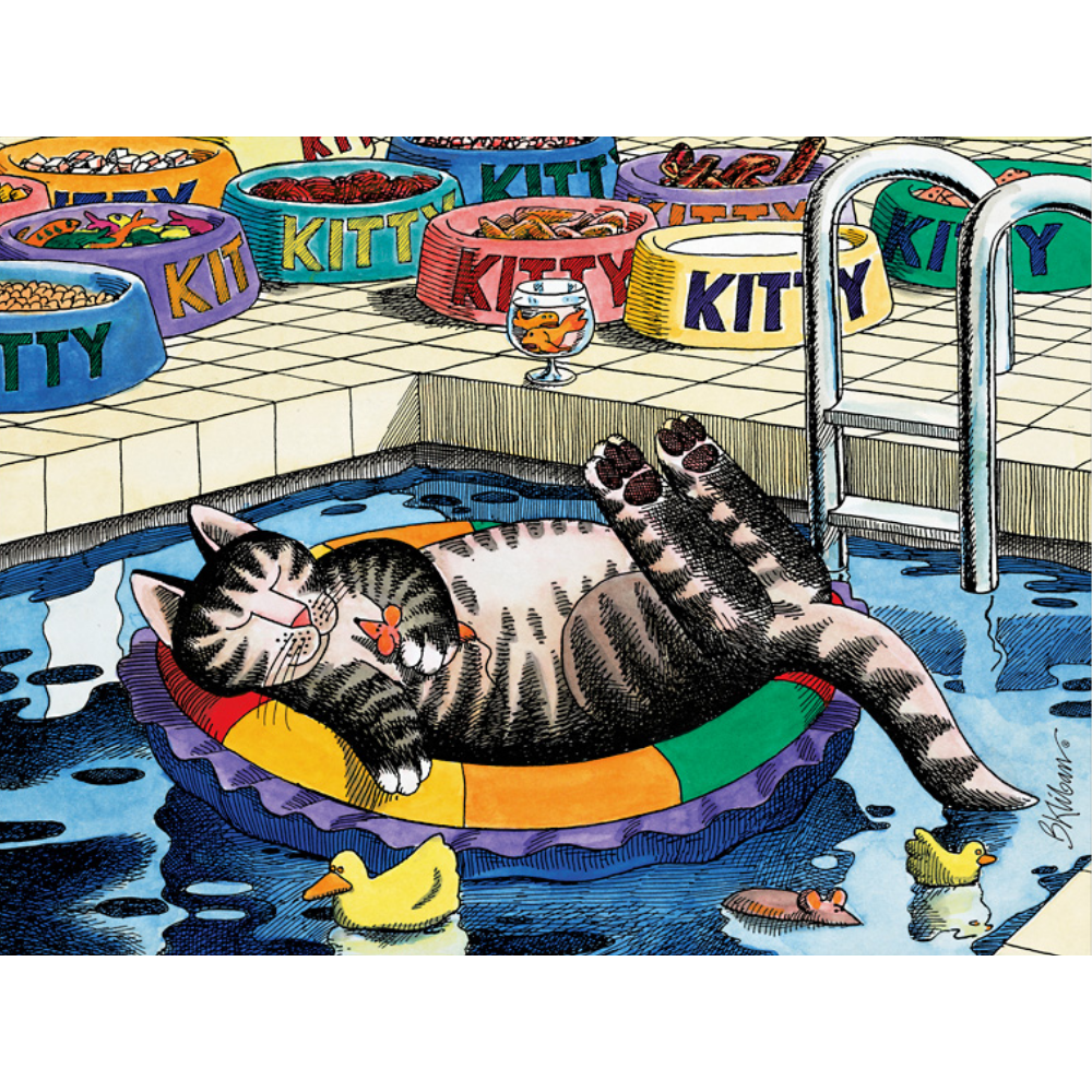 B. Kliban: PoolCat - Thirsty Meeples