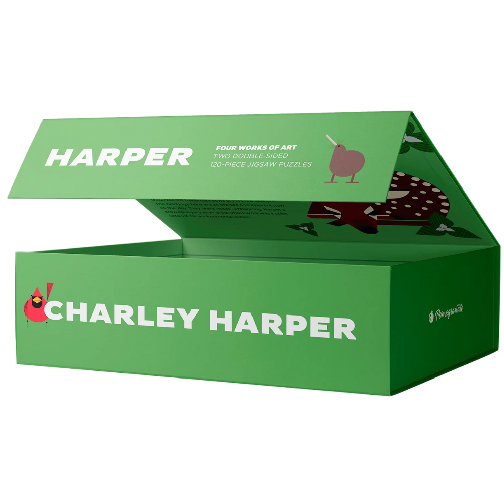 Charley Harper Double-Sided Jigsaw Puzzle Set