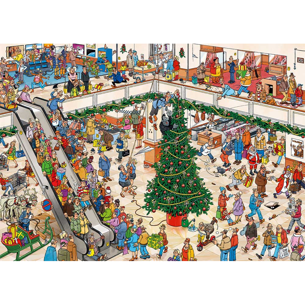 Christmas Mall jigsaw puzzle artwork