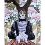 Carlos Gámez de Francisco: Girl with Pink Flamingos