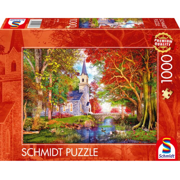 Chapel in Autumn Magic (1000 Pieces)