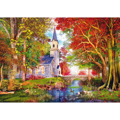 Chapel in Autumn Magic (1000 Pieces)