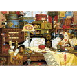 1000-piece Charles Wysocki puzzle featuring Maggie the Messmaker by Schmidt, showcasing vibrant, detailed artwork of a whimsical country scene.