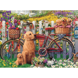 Cute Dogs in the Garden