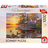Darrell Bush: Boathouse with Canoes