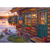 Darrell Bush: Lakeside Cabin with Bike