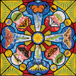 David Cohen: Butterfly Rose Window - Thirsty Meeples