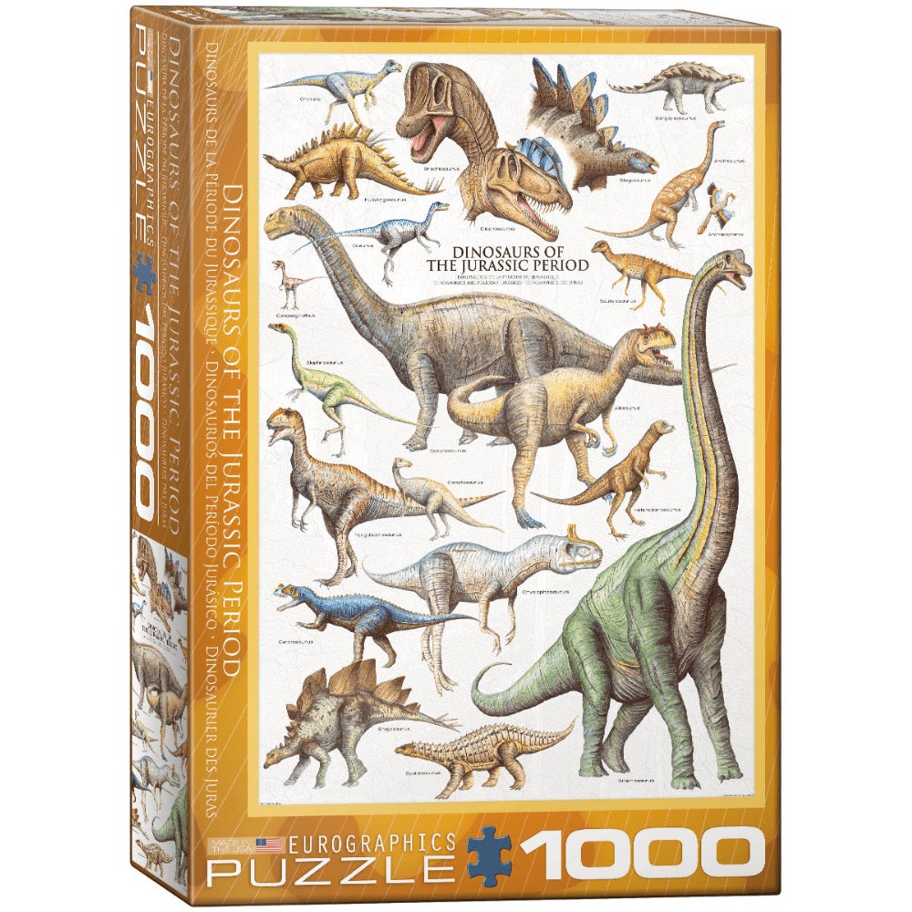 Dinosaurs of the Jurassic Period (1000 Pieces)