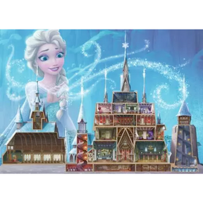 Ravensburger Disney Castle Collection Elsa 1000-piece adult puzzle featuring a detailed image of Disney's Elsa and castle scene.