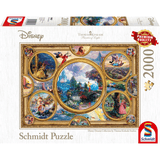 Adult puzzle from Thomas Kinkade Disney Dreams Collection by Schmidt featuring a colorful, detailed Disney-themed scenic artwork.
