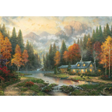 Thomas Kinkade: Evening at Autumn Lake