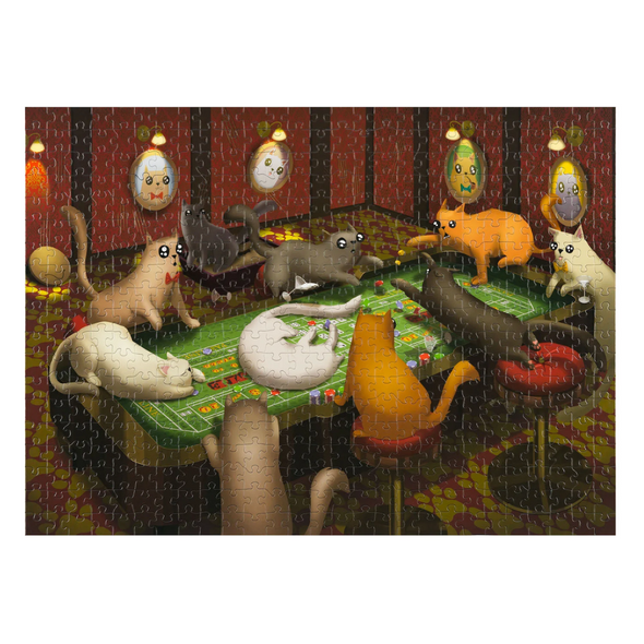 Cats Playing Craps (1000 Pieces)