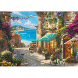 Thomas Kinkade: Café on the Italian Riviera