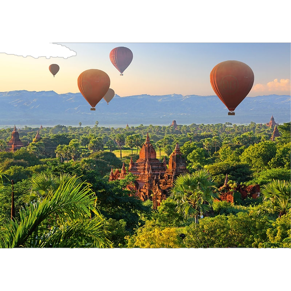 Hot Air Balloons, Mandalay, Myanmar