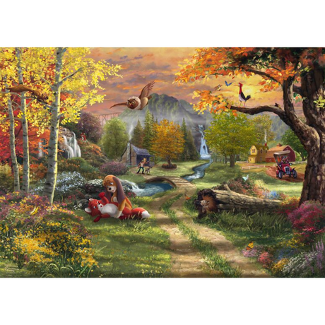 Thomas Kinkade: Disney The Fox and the Hound (PRE-ORDER) - Thirsty Meeples