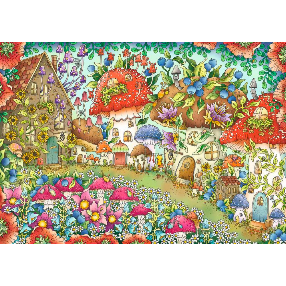 Floral Mushroom Houses