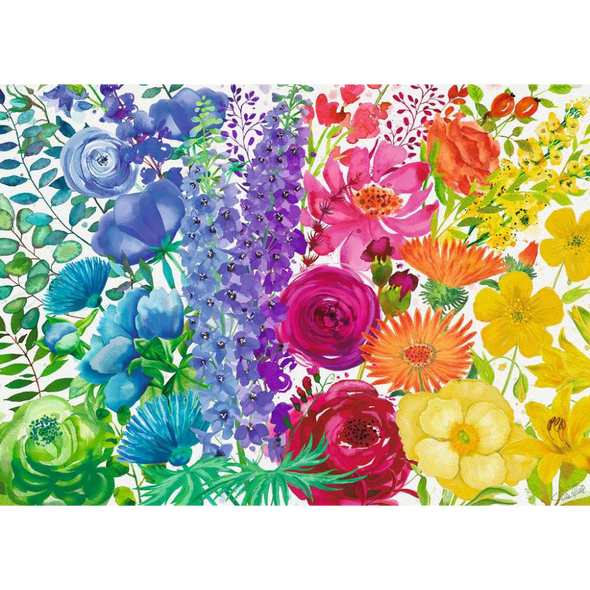 Floral Rainbow (300 Pieces, Large Format)