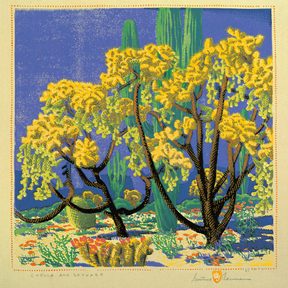 Gustave Baumann: Cholla and Sahuaro - Thirsty Meeples
