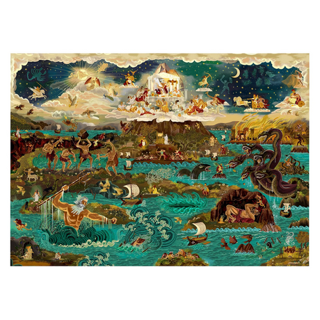 The World of the Odyssey & Other Greek Myths puzzle artwork by Adam Simpson