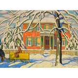 Lawren S. Harris: Red House and Yellow Sleigh - Thirsty Meeples