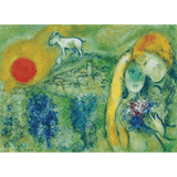 Marc Chagall: Les Amoureux de Vence (1000 Pieces)