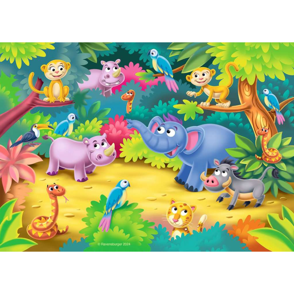 How Many Animals Can You Count?  (4 in a Box)