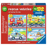 Rescue Vehicles (4 in a Box)