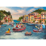 Thomas Kinkade: Disney Mickey and Minnie in Italy