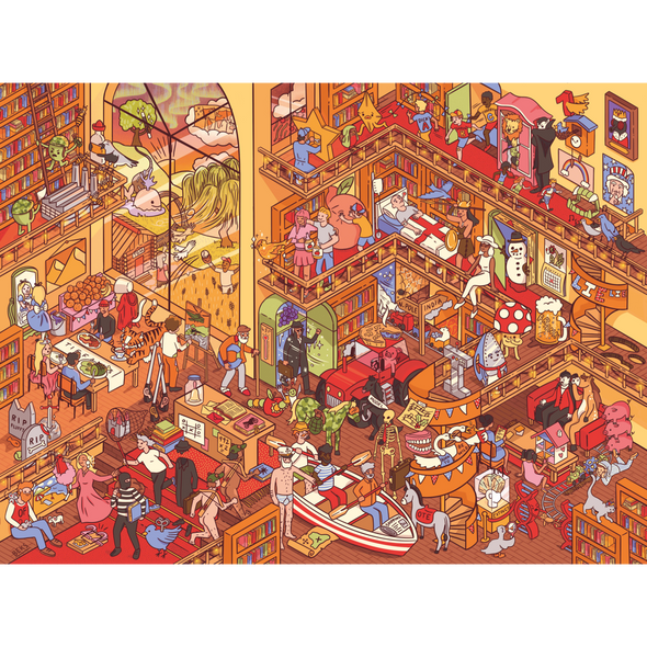 Mayhem in the Library (1000 Pieces)