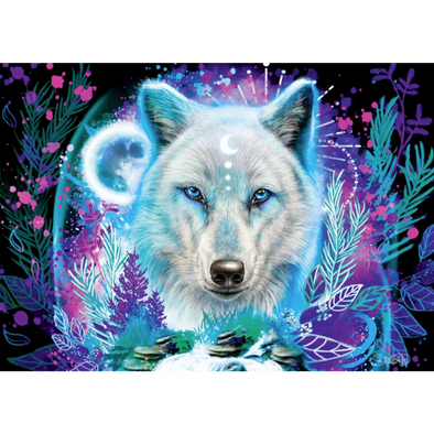 Neon Arctic Wolf (1000 Pieces)