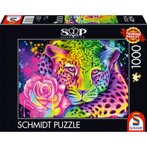 Neon Rainbow Leopard (1000 Pieces)