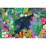 Panther in Flower Jungle