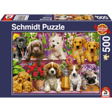 Puppies on the Shelf (500 Pieces)