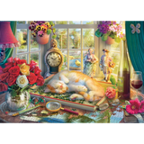 Puzzle Time with Cat