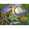 Children's Ravensburger puzzle titled Realm of the Giants, featuring colorful giant characters and detailed fantasy scene.