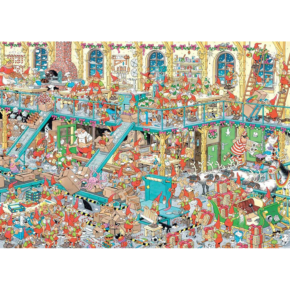 Santa's Factory jigsaw puzzle artwork