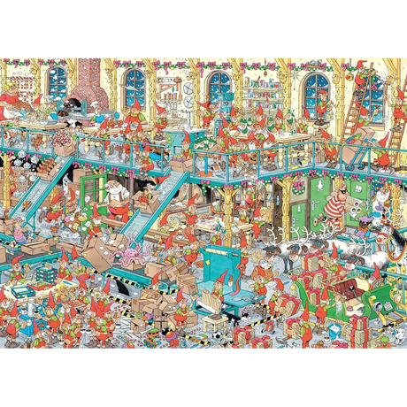 Santa's Factory jigsaw puzzle artwork