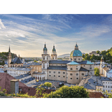 Ravensburger Salzburg Austria adult puzzle featuring a scenic view of Salzburg's historic cityscape and landmarks.