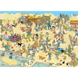 Adult sand sculpture puzzle by Jan van Haasteren featuring intricate, colorful sand art designs and detailed craftsmanship.