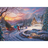 Thomas Kinkade: Disney Cinderella Brining Home the Tree
