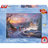 Thomas Kinkade: Disney Cinderella Brining Home the Tree