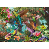 Hummingbirds in a Burst of Colour