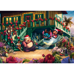 Thomas Kinkade: Lilo and Stitch - Aloha Christmas (PRE-ORDER) - Thirsty Meeples