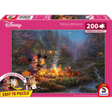 Thomas Kinkade: Disney Mickey & Minnie Sweetheart Campfire